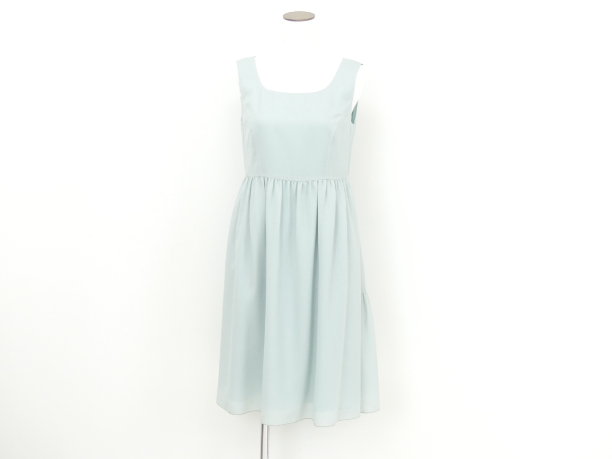 FOXEY NEWYORK ドレス ワンピース 38 ミント ポリエステル 涼しげフェミニン '20年CLASSY5月號掲載 40966