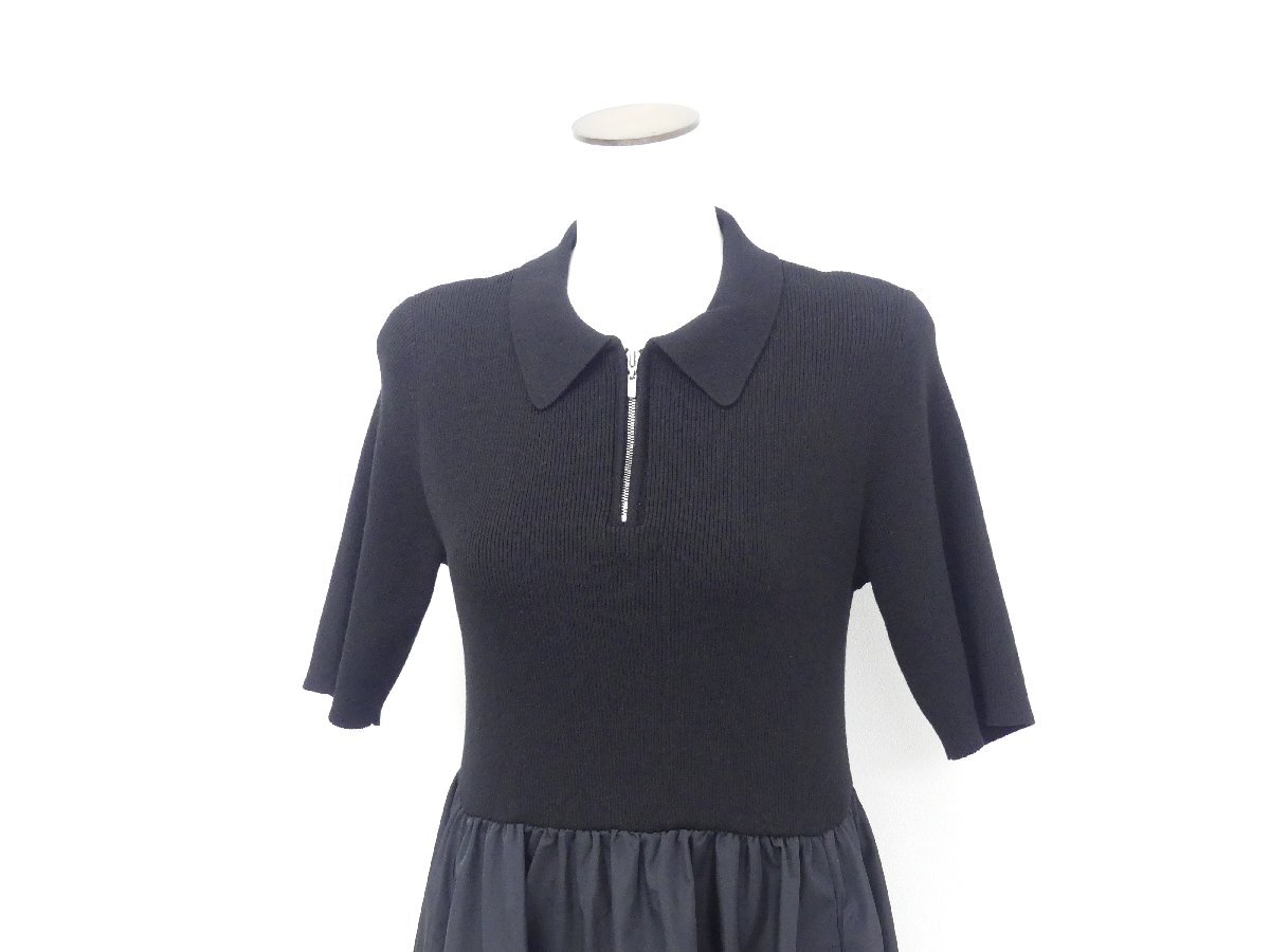 FOXEY NEWYORK ニットドレス ダミアン 38 ブラック テンセルBLEND '24年商品 44265