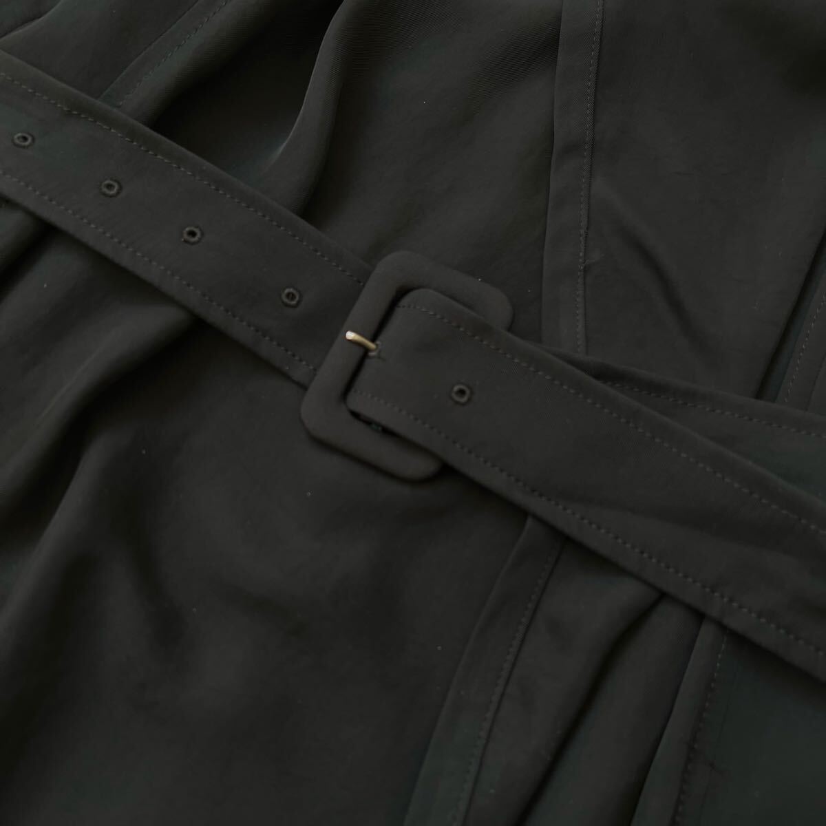 良品 GRACE CONTINENTAL グレースコンチネンタル GRACE CLASS グレースクラス スプリングコート トレンチコート ブラック 38