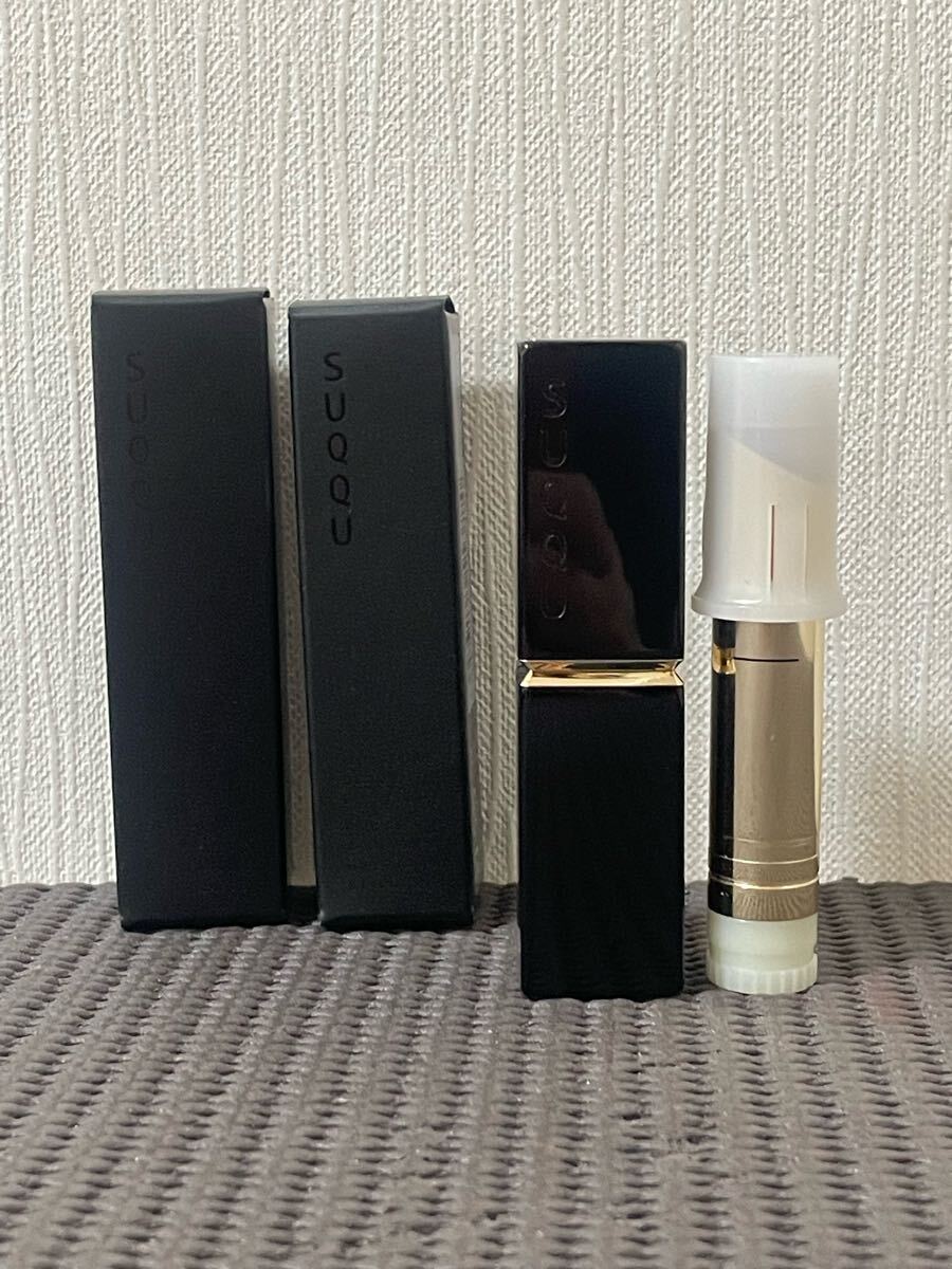 N5E151◆新古品◆ スック モイスチャー グレイズ リップスティック 105 レフィル 口紅 3.7g リップスティックケース セット