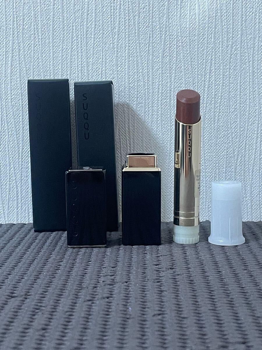 N5E151◆新古品◆ スック モイスチャー グレイズ リップスティック 105 レフィル 口紅 3.7g リップスティックケース セット