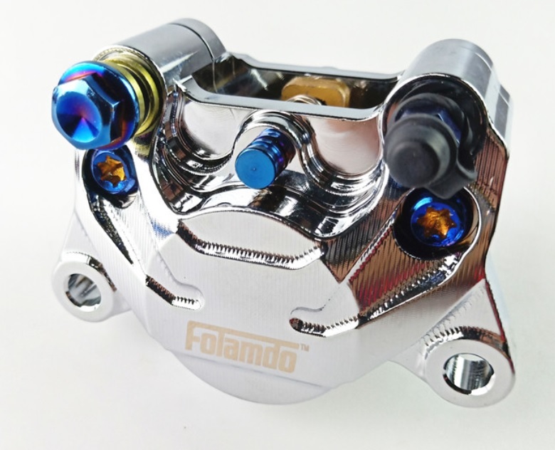 ゴールド 臺(tái)灣 カニキャリパー RPM FOLAMDO ADELIN 鍛造 2pot 84mm ブレンボ フランドー NSR ズーマー グロム シグナス CBR250R PCX