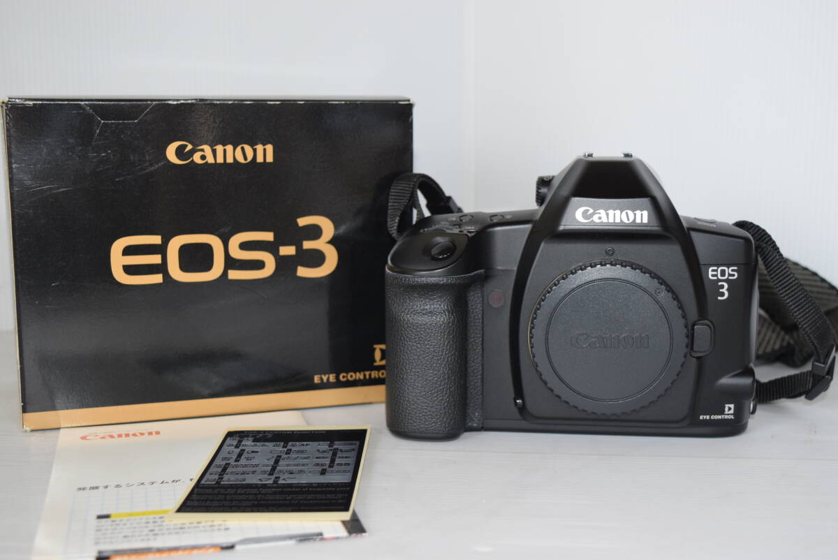 M キャノン Canon Eos-3 一眼レフ フィルムカメラ　カメラ 元箱付き
