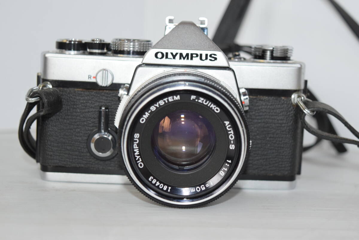 M オリンパス OLYMPUS OM-1 フィルムカメラ ボディ レンズ F.ZUIKO AUTO-S 1：1.8 F50ｍｍ