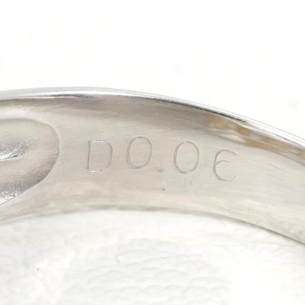 PT900 K18YG リング 指輪 5.5號(hào) パール 約9mm ダイヤ 0.06 総重量約5.3g 中古 美品 送料無(wú)料☆0315