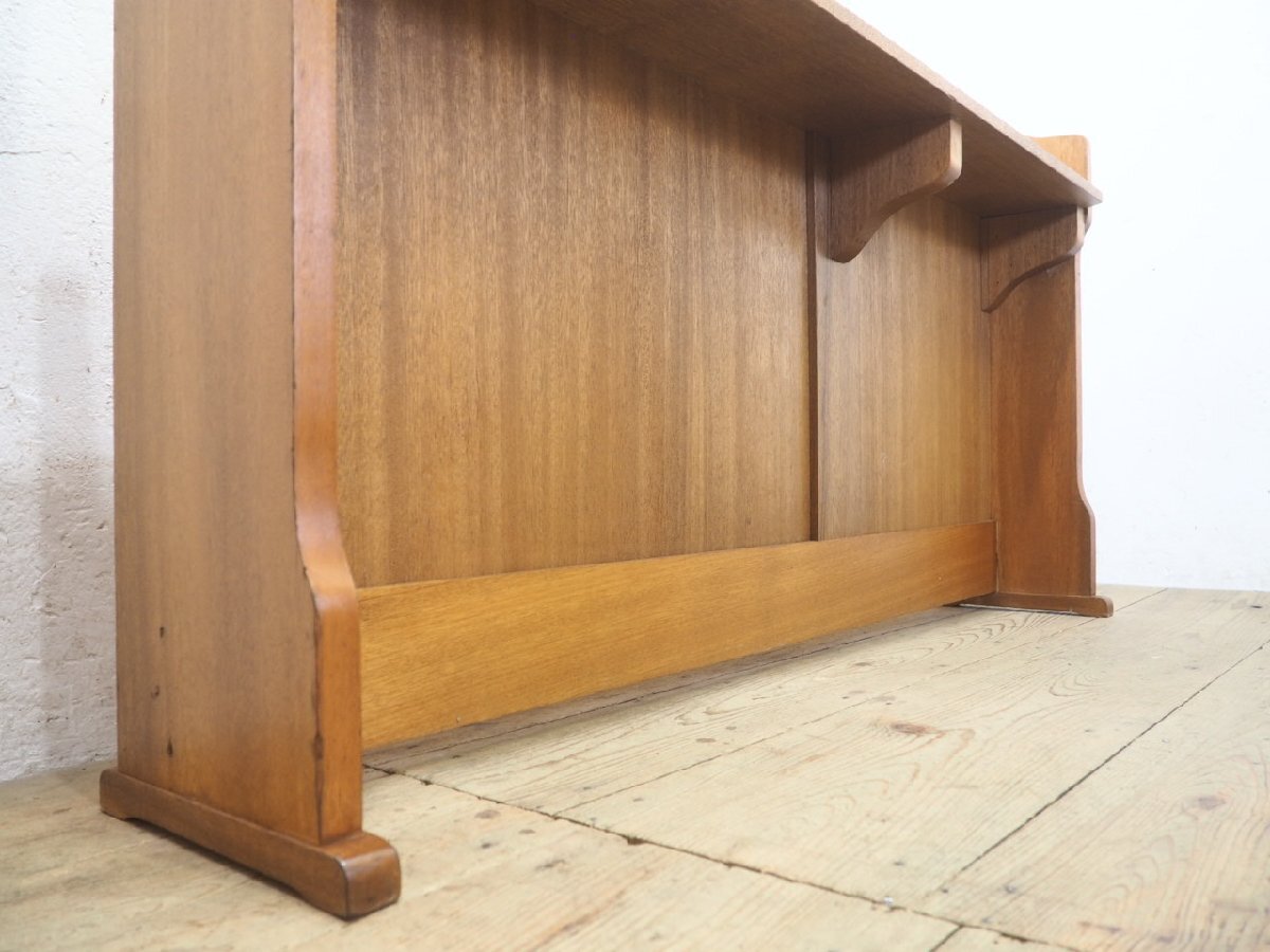 タ荷N0577◆?H83cm×W149cm◆ラワン材の古い木制お祈り臺◆教會 圣書置き 祈禱臺 跪き臺 チャーチ テーブル レトロ ビンテージN(ヤD)卸