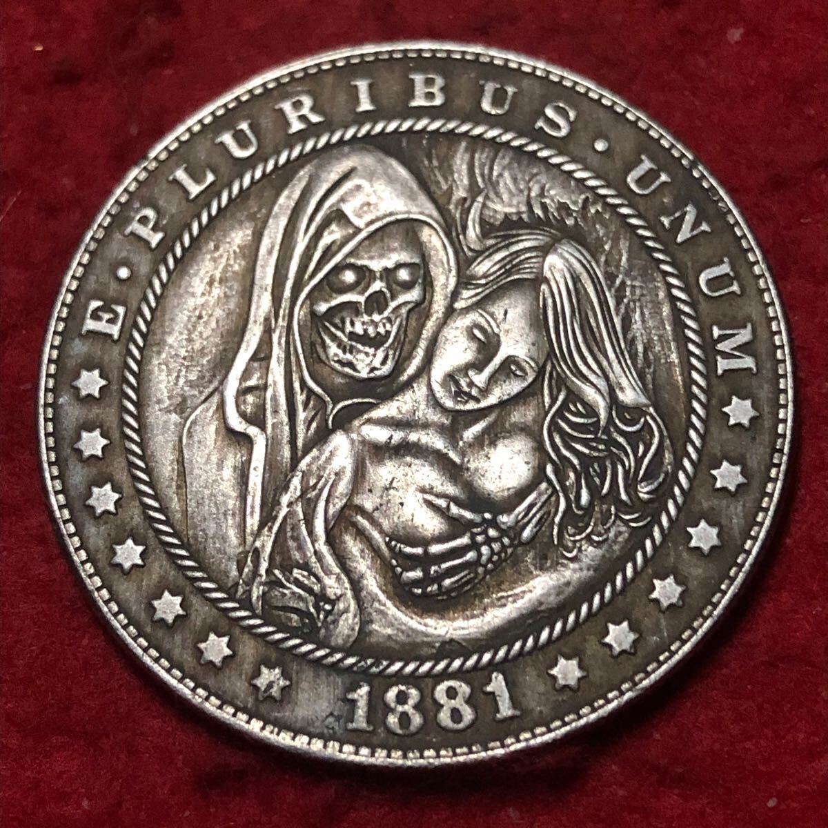 銀貨 アメリカ 1881年 ONE DOLLAR イーグル 一円銀貨 大型銀貨