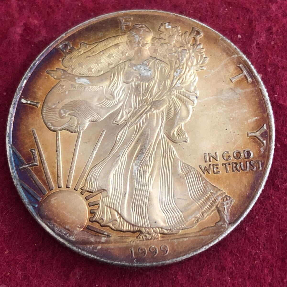 銀貨 1999年 アメリカ ウォーキング リバティ イーグル コイン 1
