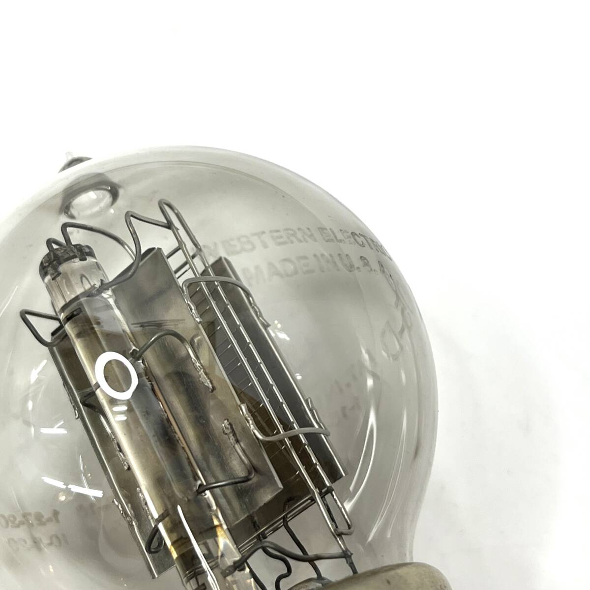 (志)western electric/ウエスタンエレクトリック 真空管 205-D パーツ 部品 丸球 管球 當(dāng)時(shí)物 ガラスプリント オールド 205D WE(o)0503N