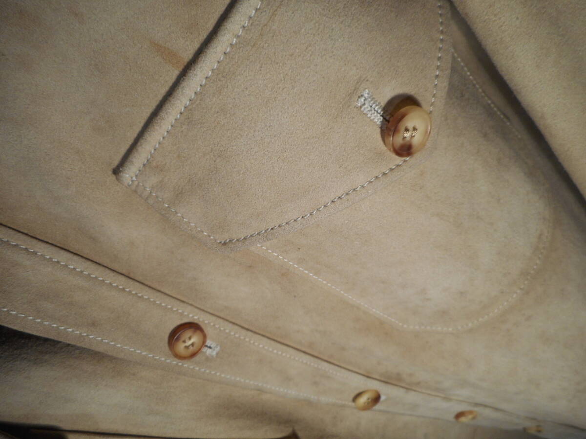 超難あり★『HERMES★エルメス』【里地総H柄＆リアルレザー】デザイナーズレザーシャツジャケット