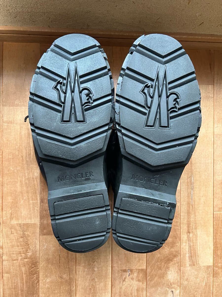難ありMONCLER モンクレール ダウンレザーブーツ 44(29cm) 