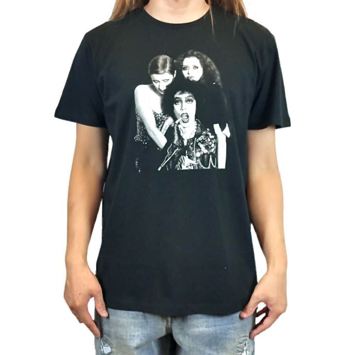 新品 ロッキーホラーショー フランクンフルター博士 1975年グラムロック ドラッグクイーンミュージカル映画 Tシャツ オーバーサイズ XL(LL)_画像6