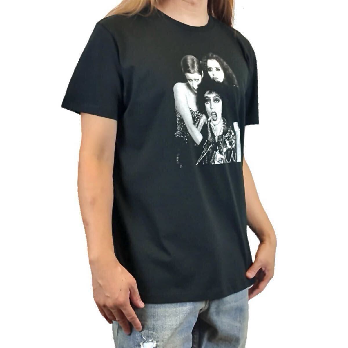新品 ロッキーホラーショー フランクンフルター博士 1975年グラムロック ドラッグクイーンミュージカル映画 Tシャツ オーバーサイズ XL(LL)_画像7