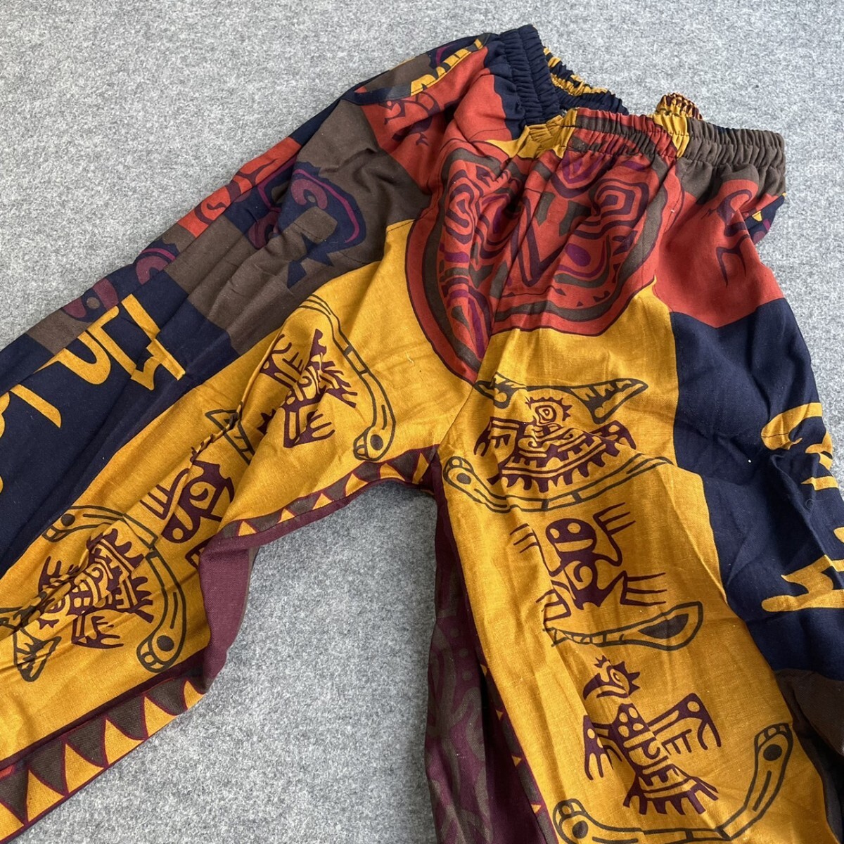 レディース ボリュームパンツエスニック アラジンパンツフリーサイズ で履きやすい！ メンズにも♪_画像10