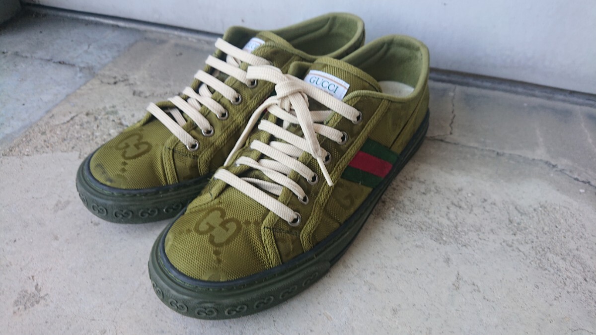GUCCIグッチTENNIS 1977 スニーカー 7.5 中古品