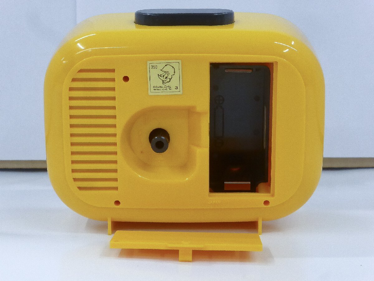 【ジャンク】シチズン商事 ウッドペッカー スクーター 黃/赤 2點セット キャラクタークロック 目覚まし時計 QKB-980