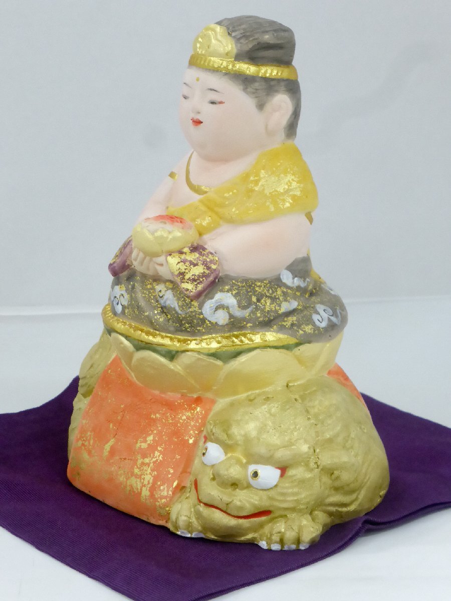 【上品】 長期保管品】博多人形 守り本尊 箱付☆2 佐藤好昭作 文殊菩薩 その他