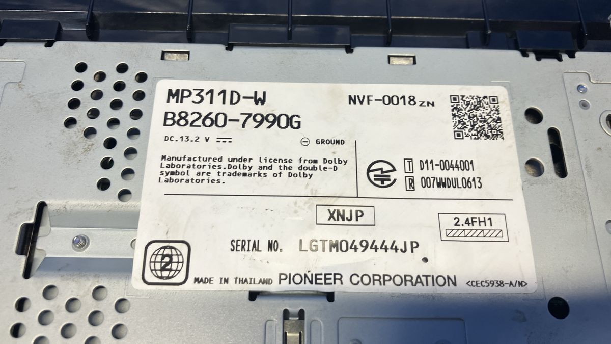 [ новый товар антенна есть ] Nissan оригинальный навигационная система MP311D-W 2011 год карта Full seg CD DVD SD Bluetooth телевизор комплект есть ETC есть 