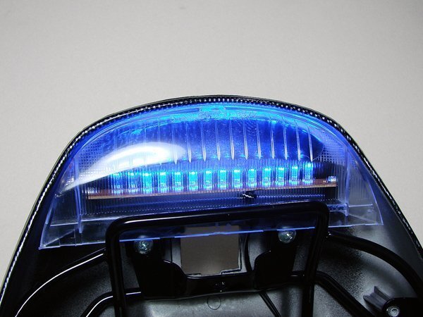 送料格安 ライブディオZX AF34 AF35 リアスポイラー用ブルーLEDテールランプ スマートディオ Z4 AF63 AF57 Dio ストップランプ ブレーキ