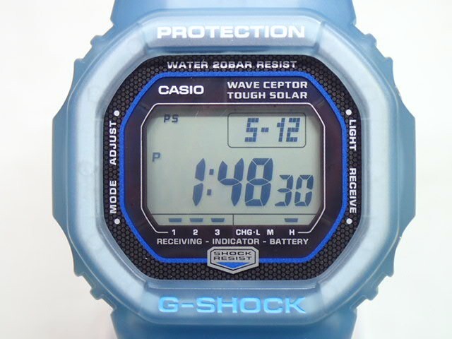 5121[A]動作品?CASIO カシオ◆G-SHOCK ジーショック/GW-5600KJ/イルカクジラ會議/電波ソーラー/タフソーラー/デジタル文字盤/メンズ腕時計