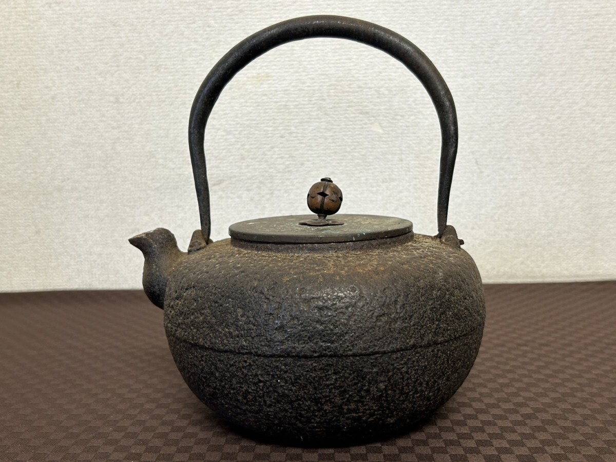 蔵出し A2 胴在銘 蓋 龍文堂 鉄瓶 煎茶道具 茶道具 急須