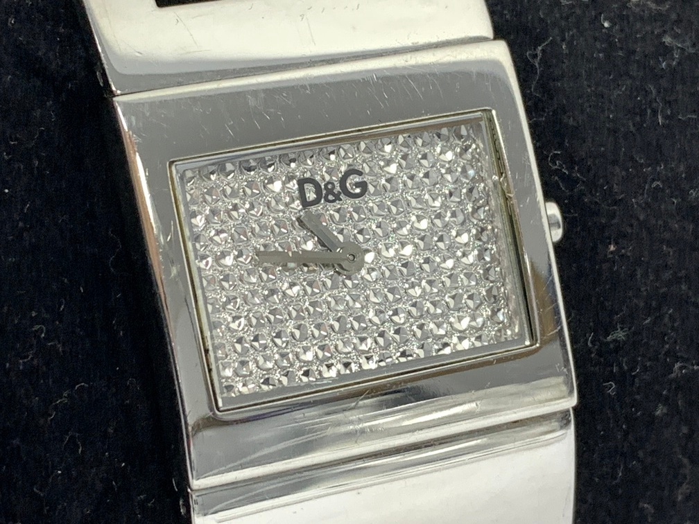 【ジャンク?動(dòng)作未確認(rèn)品】 DOLCE&GABBANA ドルチェ&ガッバーナ D＆G ドルガバ TIME バングル 腕時(shí)計(jì) GIY51448