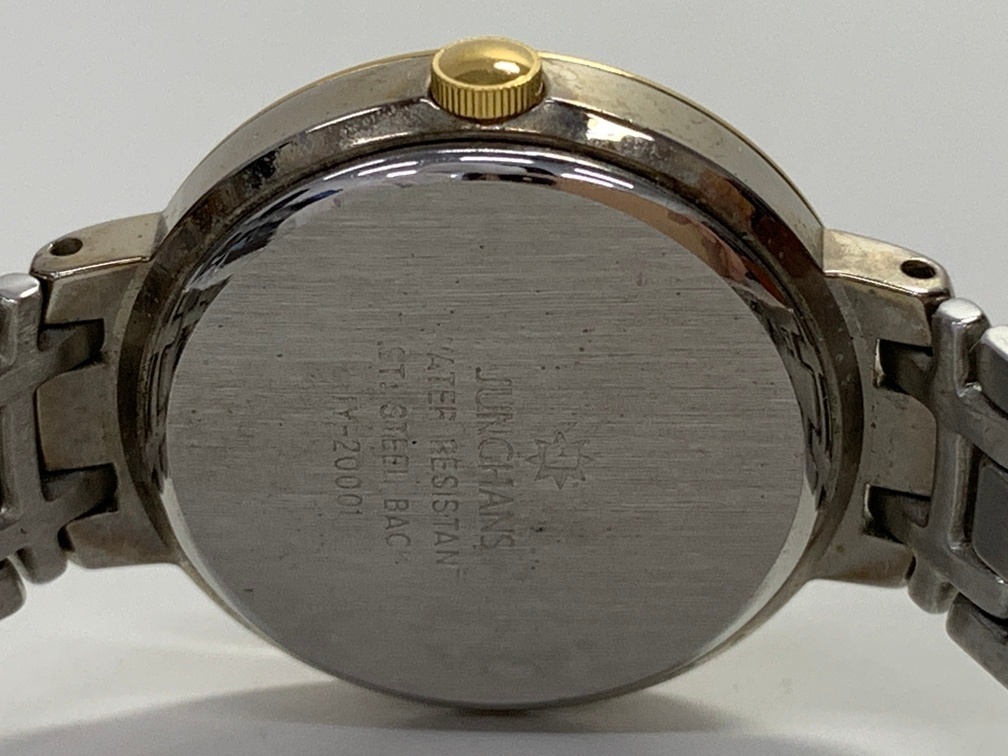 ユンハンス JUNGHANS レディースクオーツ 腕時計 【中古/動作未確認(rèn)】ゴールド×シルバー ブランド 箱付き GIN51567
