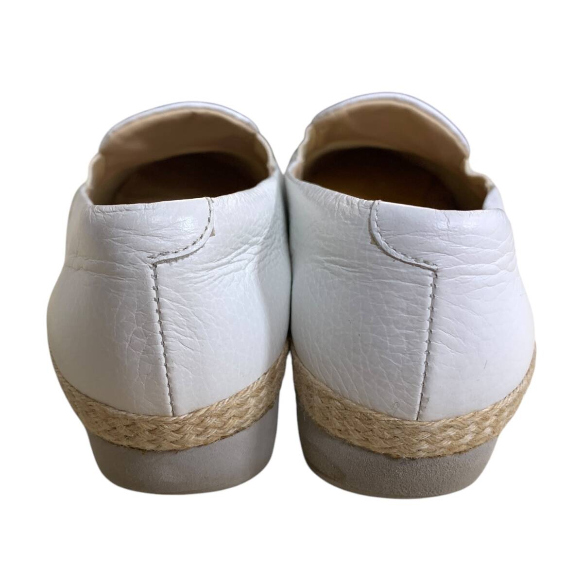 ◆中古品◆ DIANA WELL FIT ダイアナウェルフィット フラットシューズ レディース レザー スリッポン KW 42661 ホワイト 本体のみ V87787NL_画像3