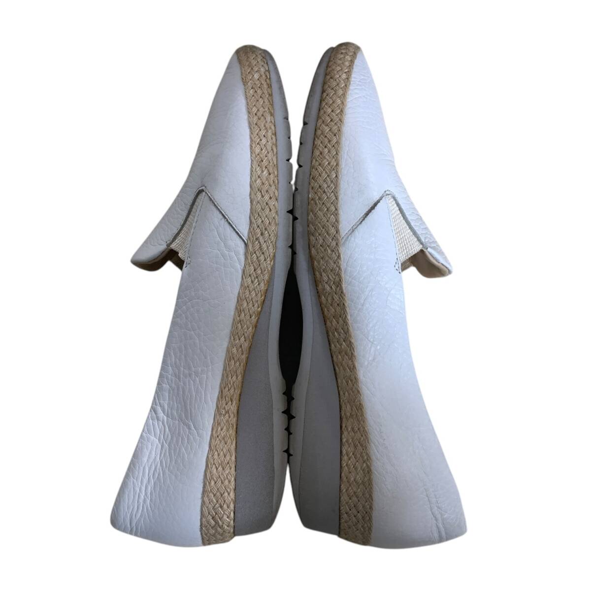 ◆中古品◆ DIANA WELL FIT ダイアナウェルフィット フラットシューズ レディース レザー スリッポン KW 42661 ホワイト 本体のみ V87787NL_画像5