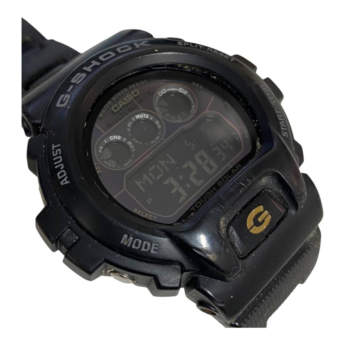 【中古品】 CASIO カシオ G-SHOCK Gショック タフソーラー GW-6900BC ブラック メンズ 腕時計 ウォッチ 本體のみ W89418RD