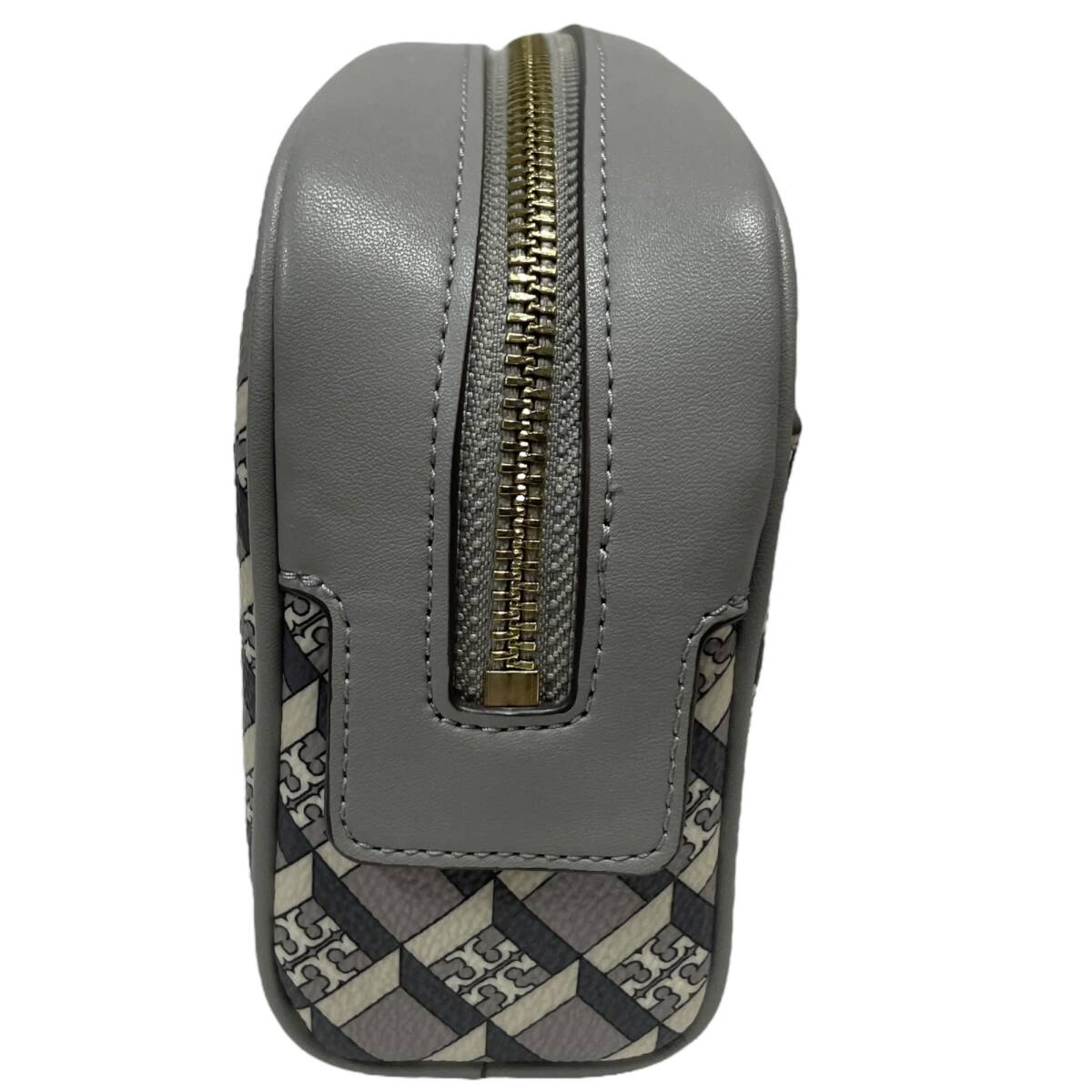 * б/у товар * Tory Burch outlet сумка женский TORY BURCH GEO LOGO ESSENTIALS POUCH серый корпус только V89783NM