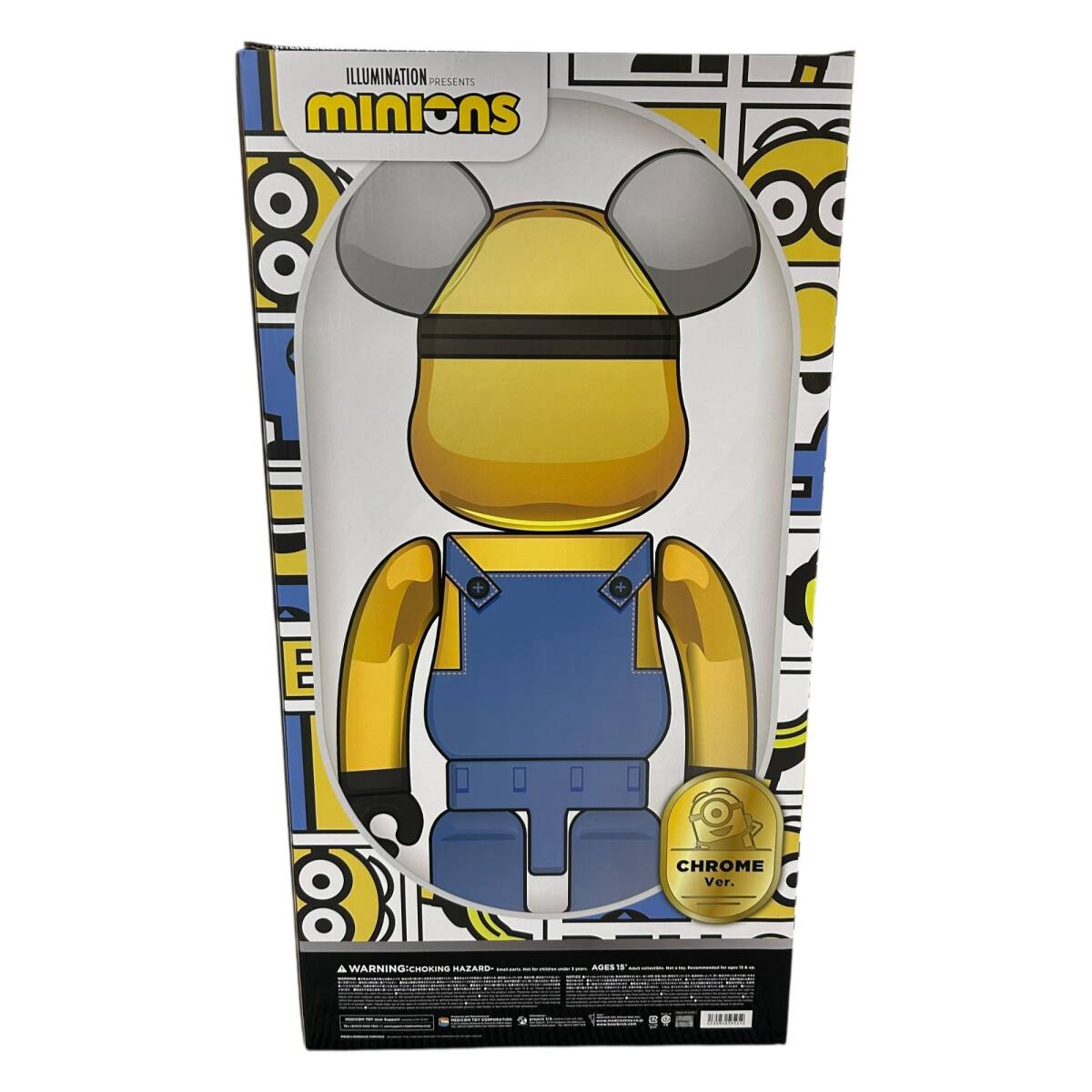Bearbrick atmos Gold Chrome 400% 100% SET BE@RBRICK Medicom