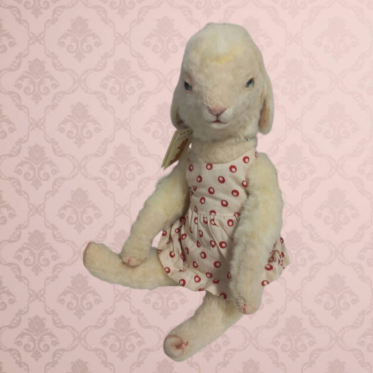 ◎保管品◎ 日本人作家さん Marilyn Whim Bear 大國 早苗 人気の羊 32cm ぬいぐるみ tsuW88286CO