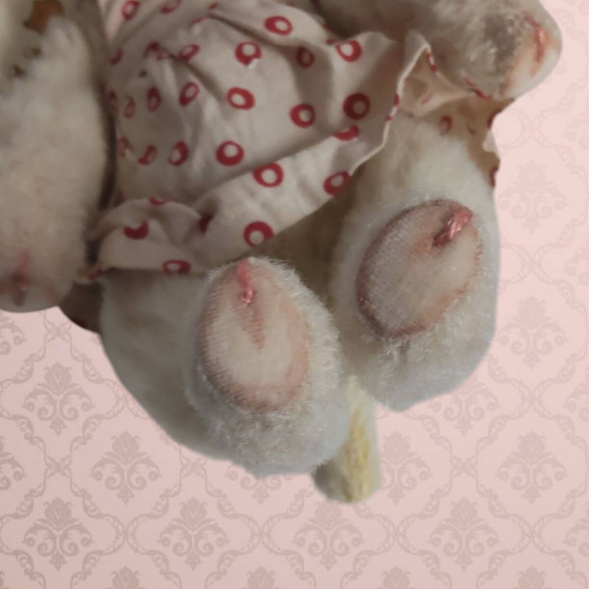 ◎保管品◎ 日本人作家さん Marilyn Whim Bear 大國 早苗 人気の羊 32cm ぬいぐるみ tsuW88286CO