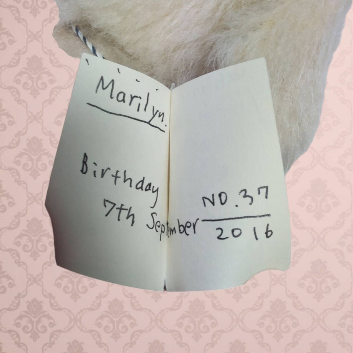 ◎保管品◎ 日本人作家さん Marilyn Whim Bear 大國 早苗 人気の羊 32cm ぬいぐるみ tsuW88286CO