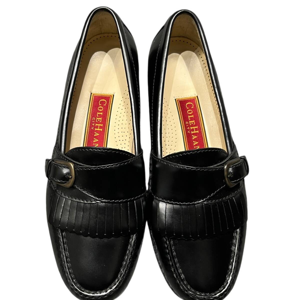 ■中古品■COLE HAAN コール?ハーン ブラック ローファー サイズ6.5E レディース 靴 箱あり IYE1009Z