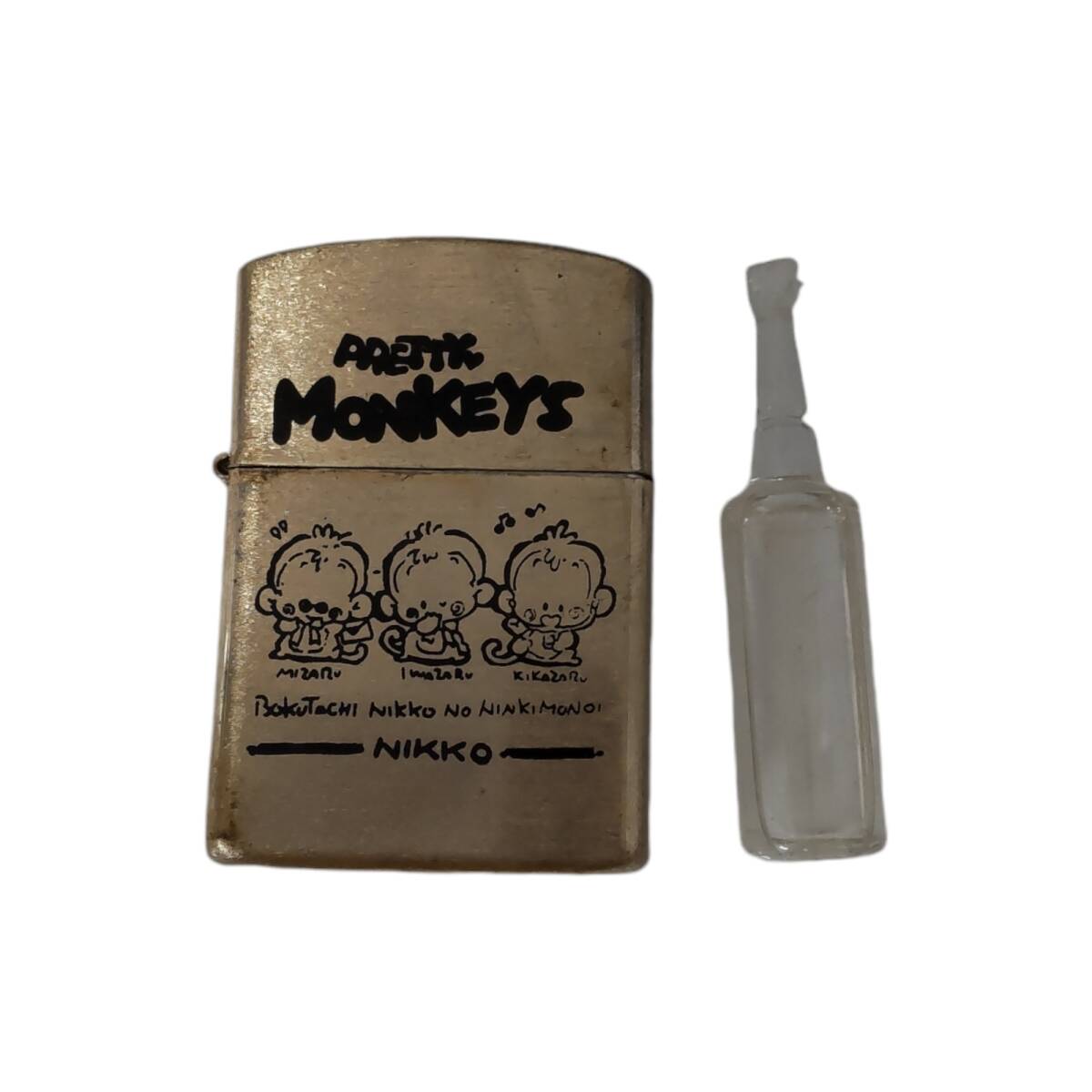 【中古品】 ライター 喫煙グッズ コレクション 動物 キャラクター 日光 猿 MONKEYS NIKKO S67544RL