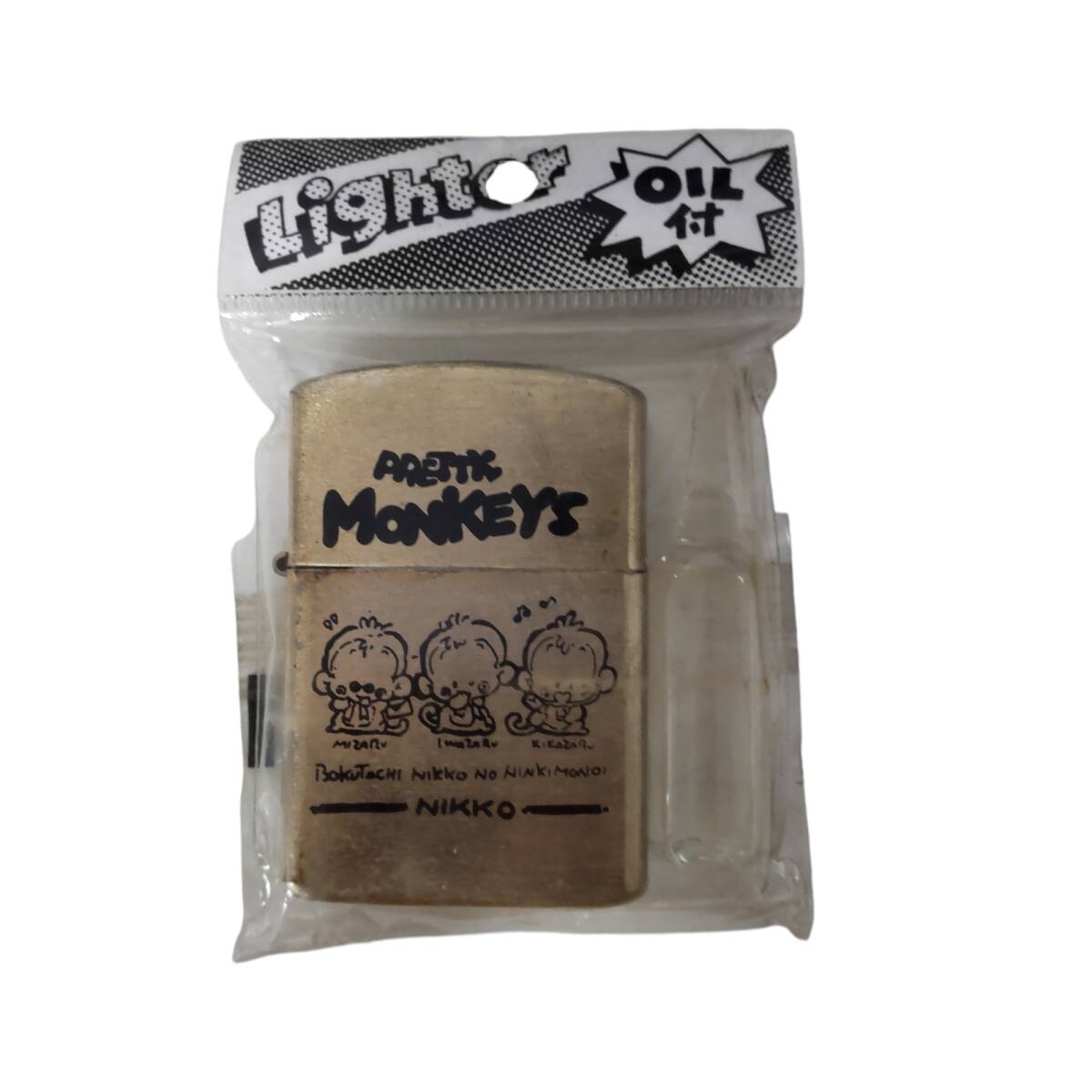 【中古品】 ライター 喫煙グッズ コレクション 動物 キャラクター 日光 猿 MONKEYS NIKKO S67544RL