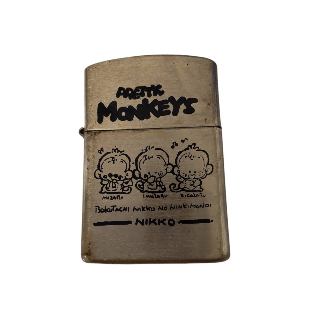 【中古品】 ライター 喫煙グッズ コレクション 動物 キャラクター 日光 猿 MONKEYS NIKKO S67544RL