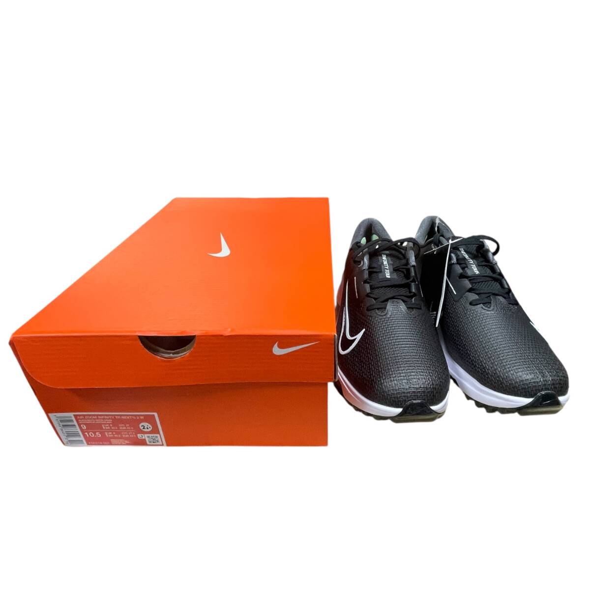 * не использовался товар * Nike Nike воздушный zoom Infinity Tour 2 широкий FD0218-002 27cm черный туфли для гольфа унисекс Q89423NH