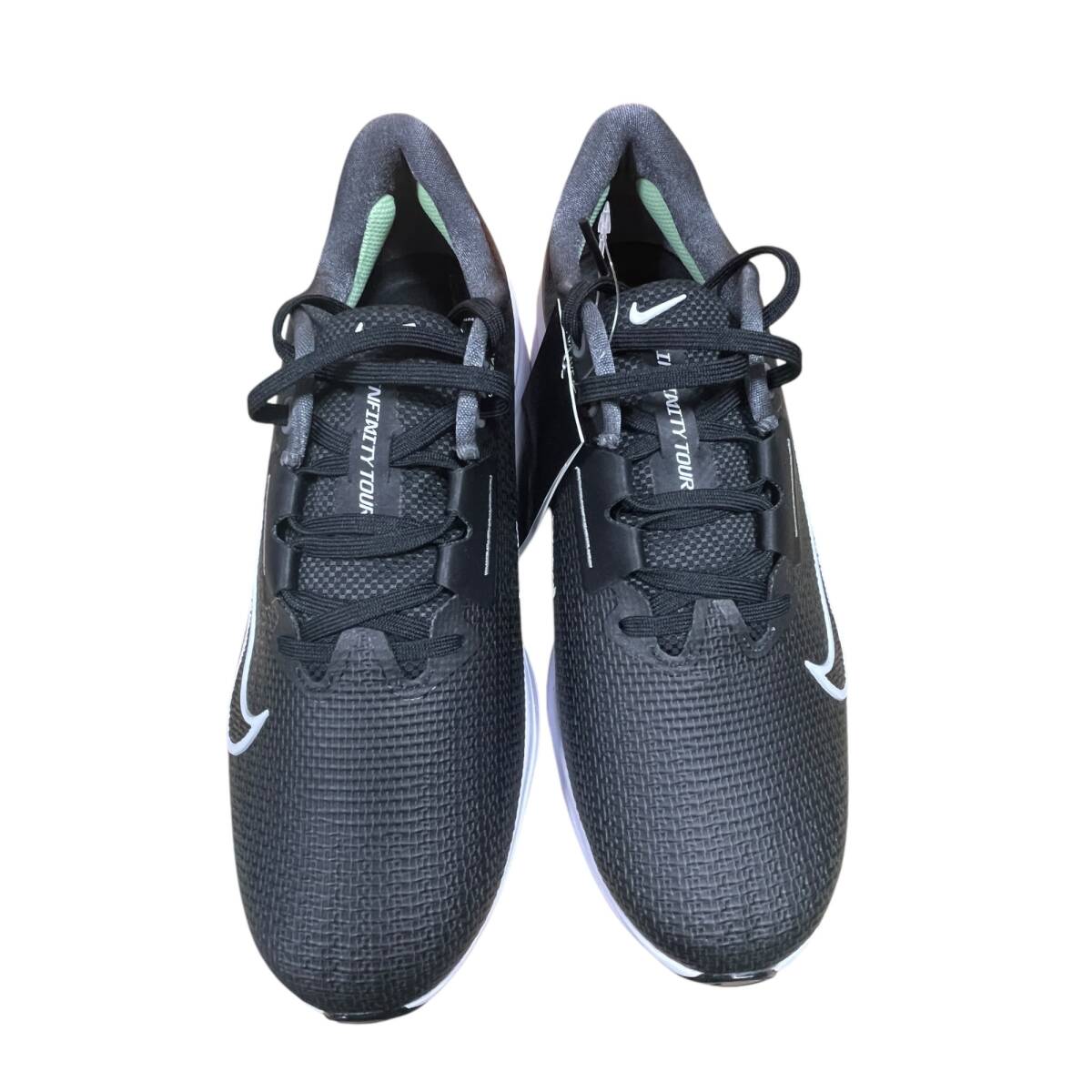 * не использовался товар * Nike Nike воздушный zoom Infinity Tour 2 широкий FD0218-002 27cm черный туфли для гольфа унисекс Q89423NH