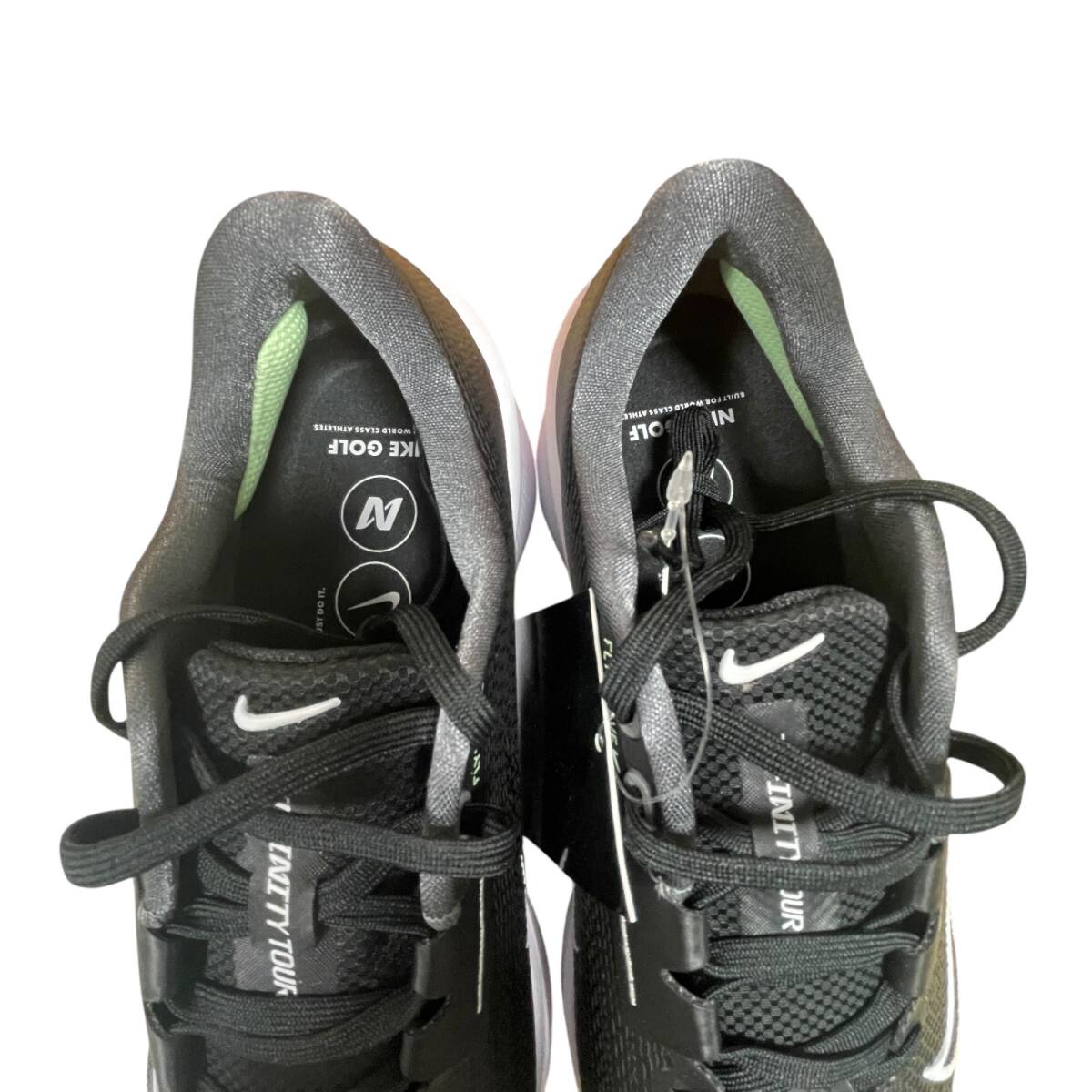 * не использовался товар * Nike Nike воздушный zoom Infinity Tour 2 широкий FD0218-002 27cm черный туфли для гольфа унисекс Q89423NH