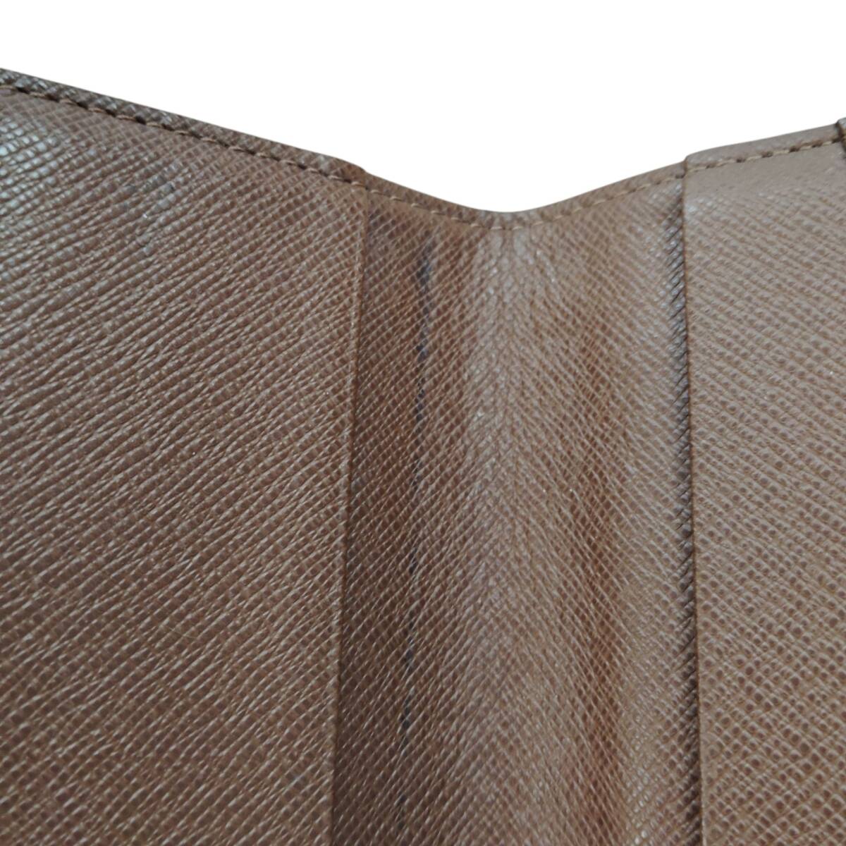 【中古品】LOUIS VUITTON ルイヴィトン LV モノグラム カードケース ホック付き スナップ開閉 ブラウン T60926 A89945RK_画像7