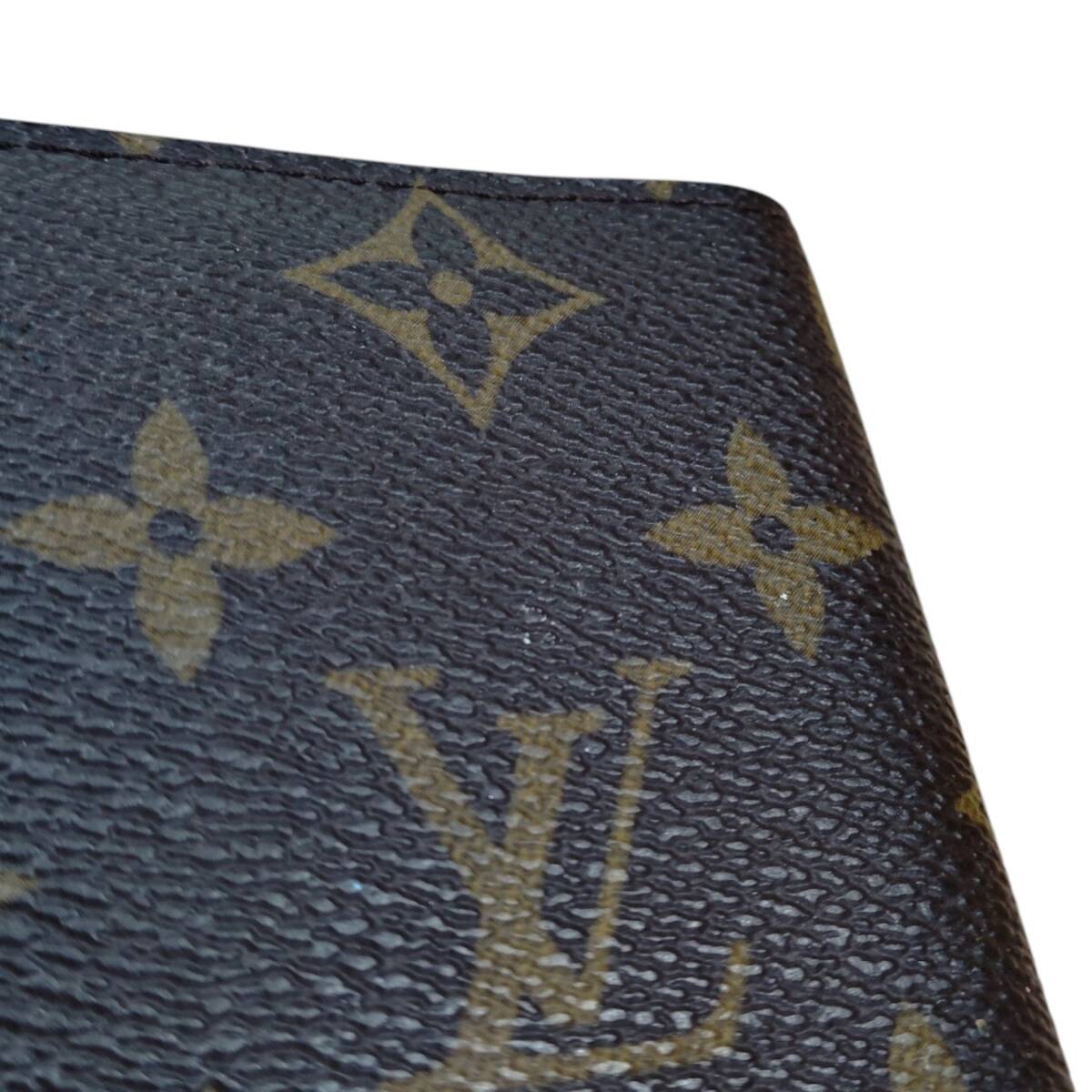 【中古品】LOUIS VUITTON ルイヴィトン LV モノグラム カードケース ホック付き スナップ開閉 ブラウン T60926 A89945RK_画像8