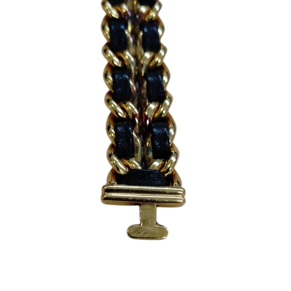 【中古品】 CHANEL シャネル プルミエール ブラック文字盤(pán) クォーツ レディース 時(shí)計(jì) ウォレット ケース付 W88873RD