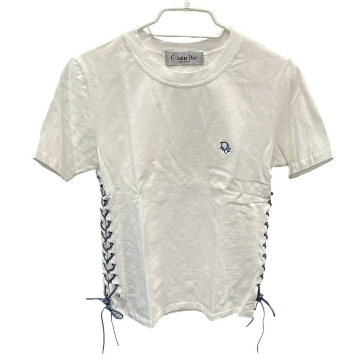 ■中古品■Christian Dior クリスチャンディオール Tシャツ ホワイト系 レディース トップス ブランド ZE334Z