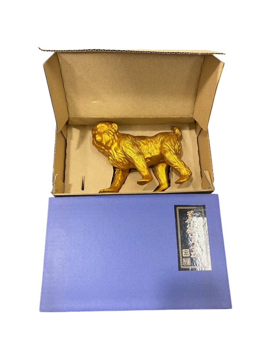 美術(shù)工蕓 猿 日展作家 村田宏 伝統(tǒng)工蕓品 オブジェ 置物 中古美品 SKH4913