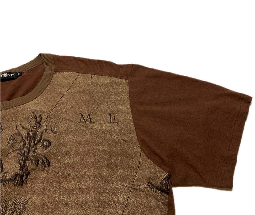 春夏メンズ DOLCE&GABBANA 圣母マリア 天使 プリント ストレッチコットン オーバーシルエット クルーネック 半袖 Tシャツ