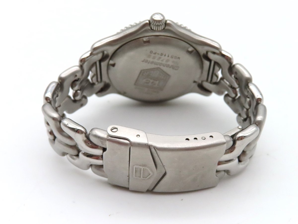 1円 タグホイヤー(TAG WG5114-P0 クロノメーター SS ネイビー文字盤 メンズ 腕時計 稼働 QZ 20667