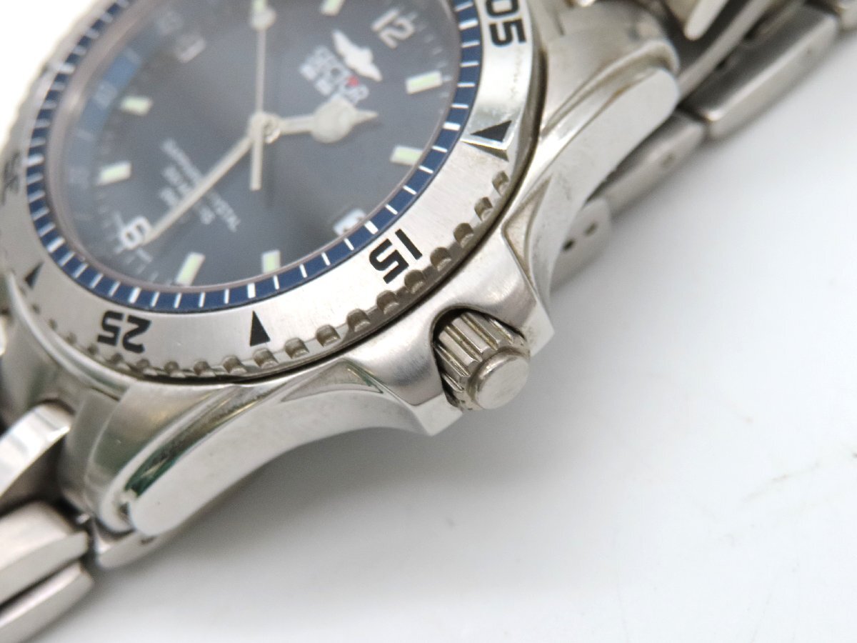 1円 セクター 2653259135 SS ネイビー文字盤 メンズ 腕時計 稼働 QZ 1579501